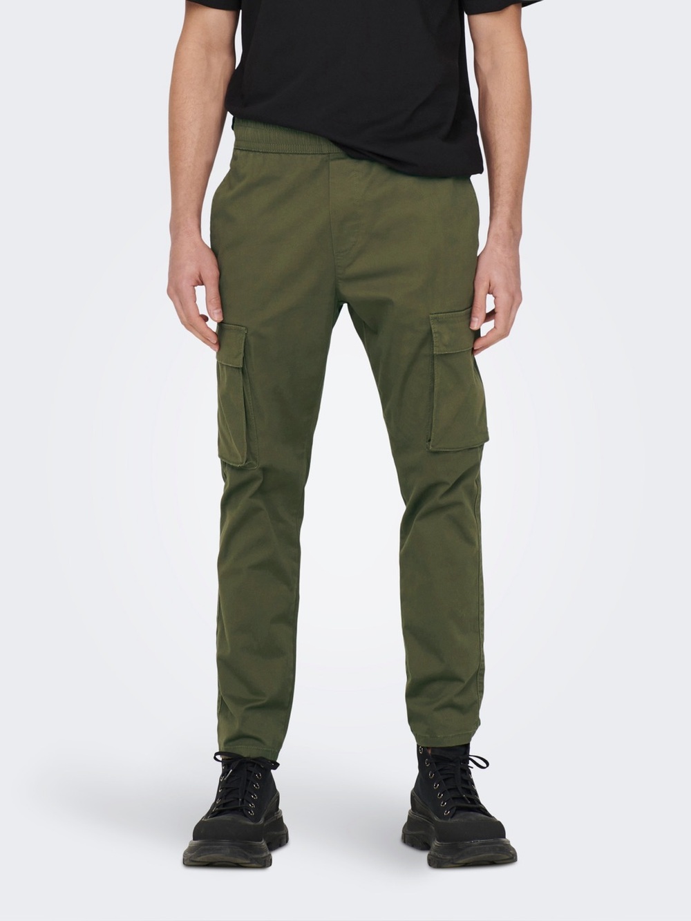Only and Sons ONSCAM TAPERED FIT CARGO TROUSERS men’s medium